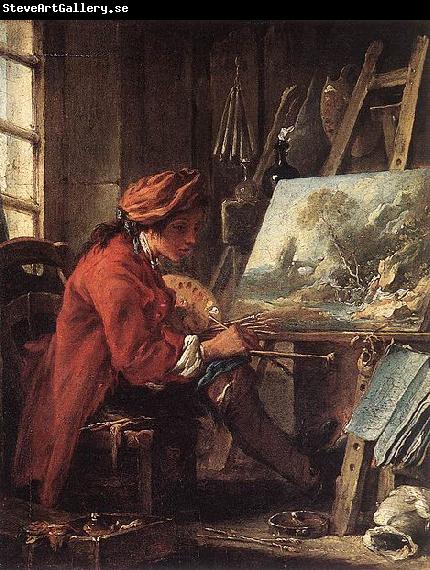 Francois Boucher Painter in his Studio